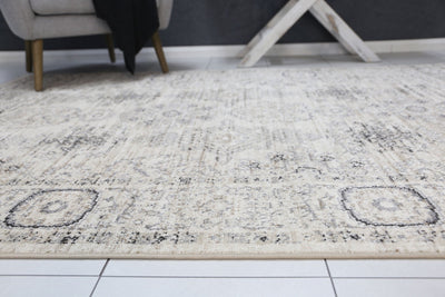 Delilah Cream Grey Contemporary Rug Brand Ventures