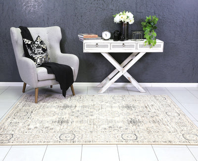 Delilah Cream Grey Contemporary Rug Brand Ventures