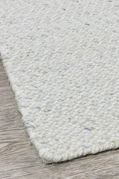 kalvin Wool Silver Ivory Rug.