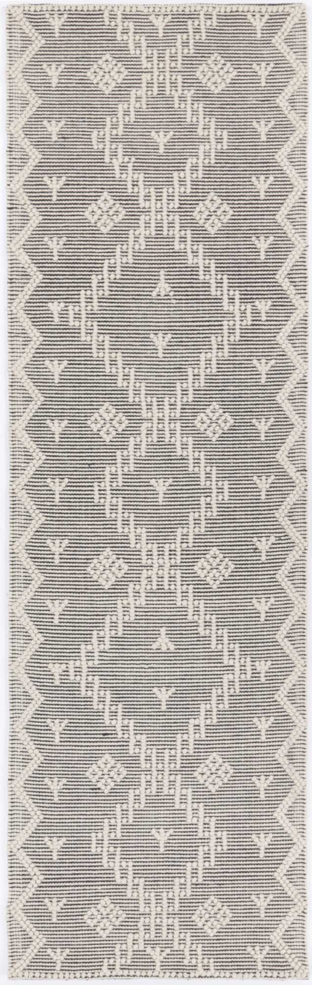 Anjuna Aztec Wool Blend Cream Rug (No Tassel) | Treasures Of Turkey