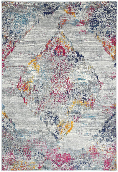 Crete Ornate Multi-Coloured Rug Brand Ventures
