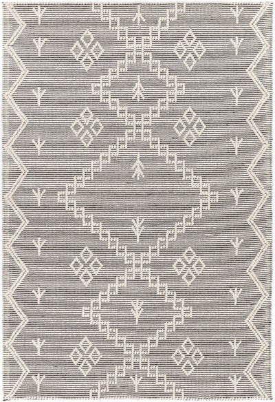 Anjuna Aztec Wool Blend Cream Rug (No Tassel) | Treasures Of Turkey