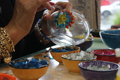 Mosaic Candle Holder Workshop Treasures Of Turkey