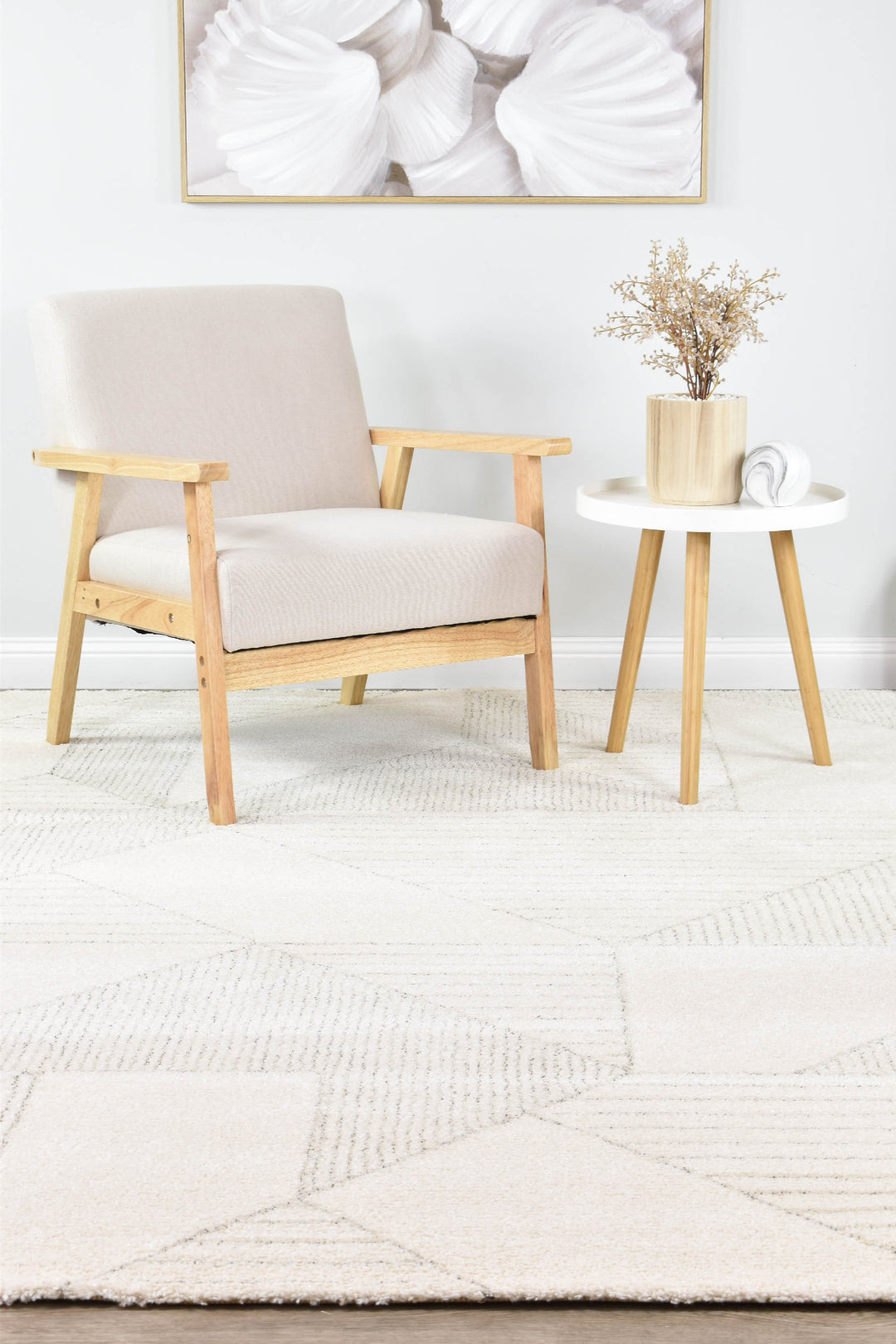Scandanavian Natural Rug - Turkish-inspired modern rug from Treasures of Turkey