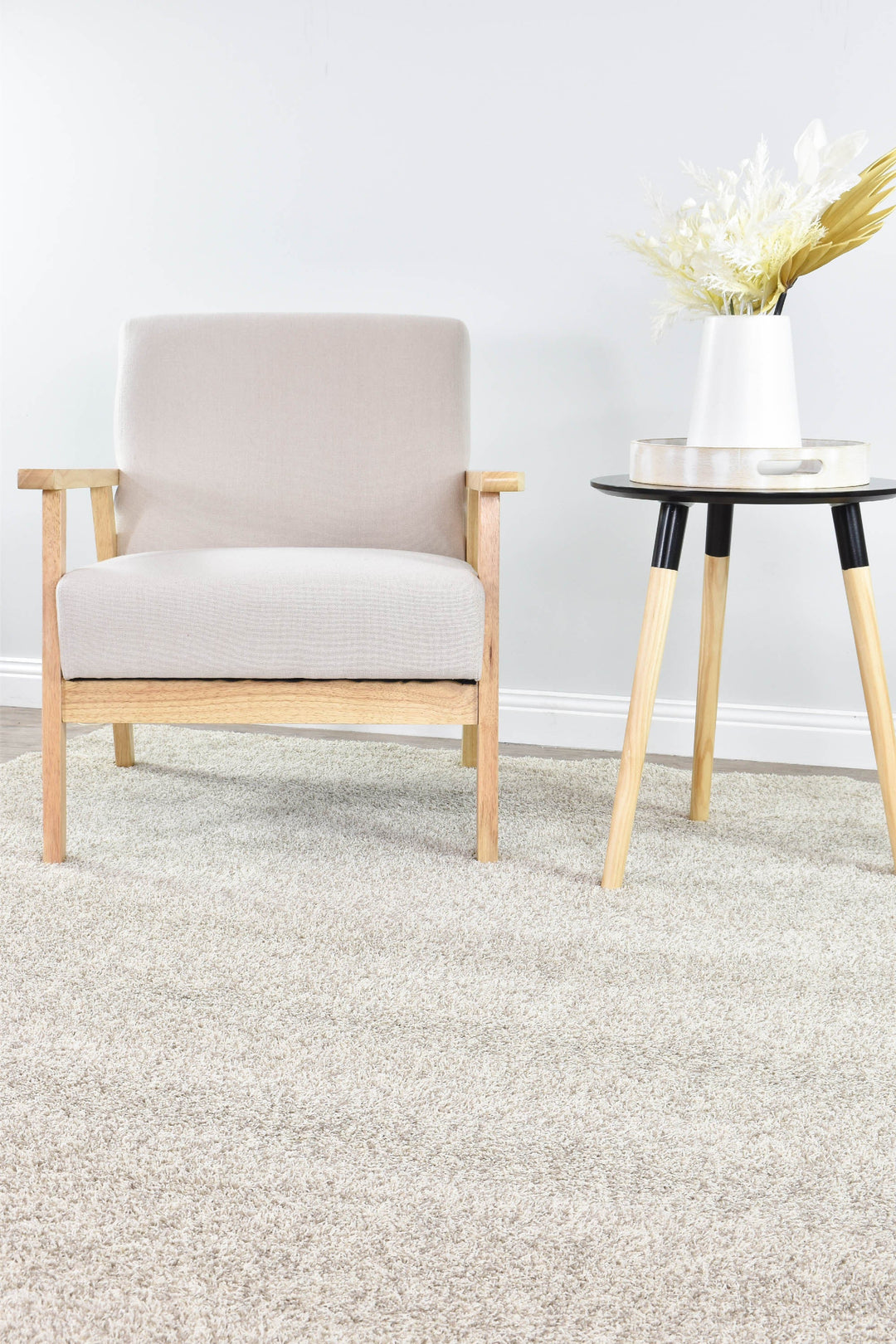 Tango Latte Rug - Turkish-inspired shaggy rug from Treasures of Turkey