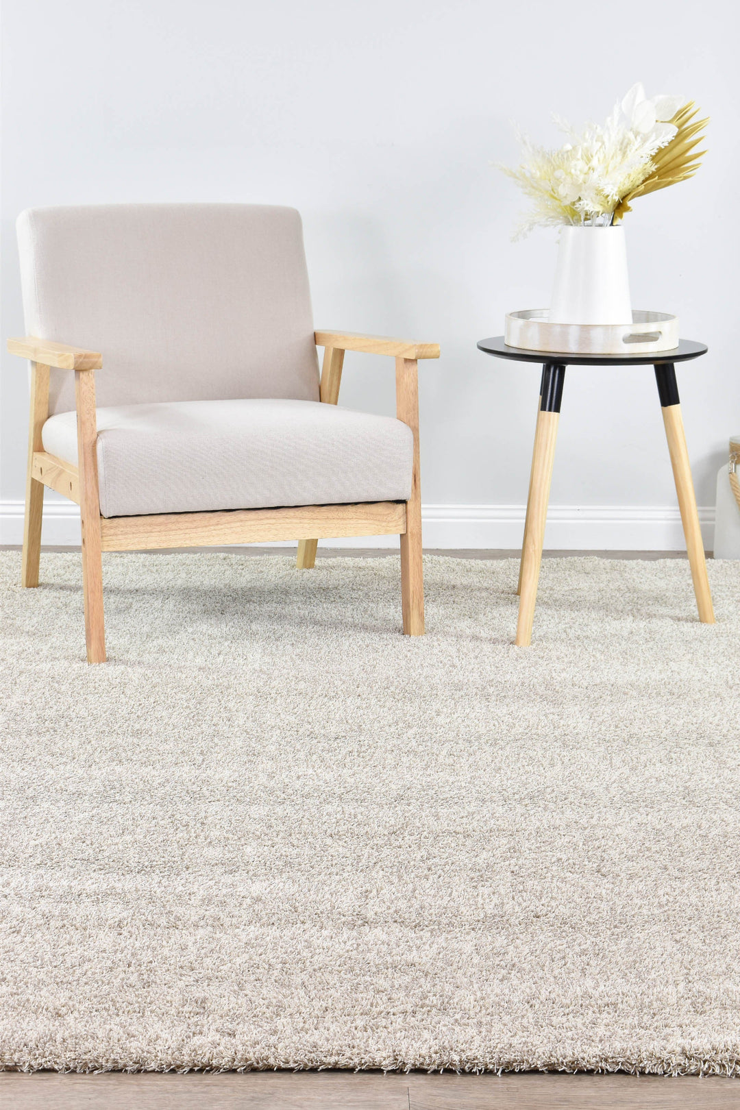 Tango Latte Rug - Turkish-inspired shaggy rug from Treasures of Turkey