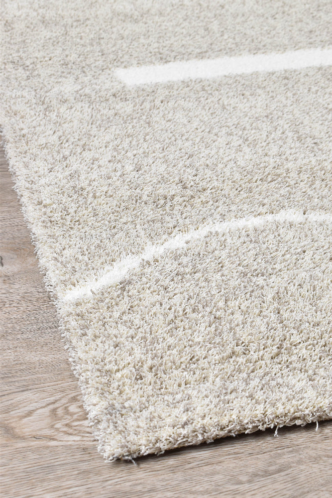 Tango Latte Rug - Turkish-inspired shaggy rug from Treasures of Turkey
