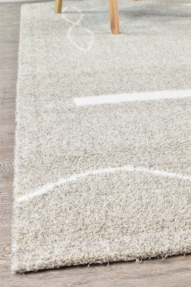 Tango Latte Rug - Turkish-inspired shaggy rug from Treasures of Turkey