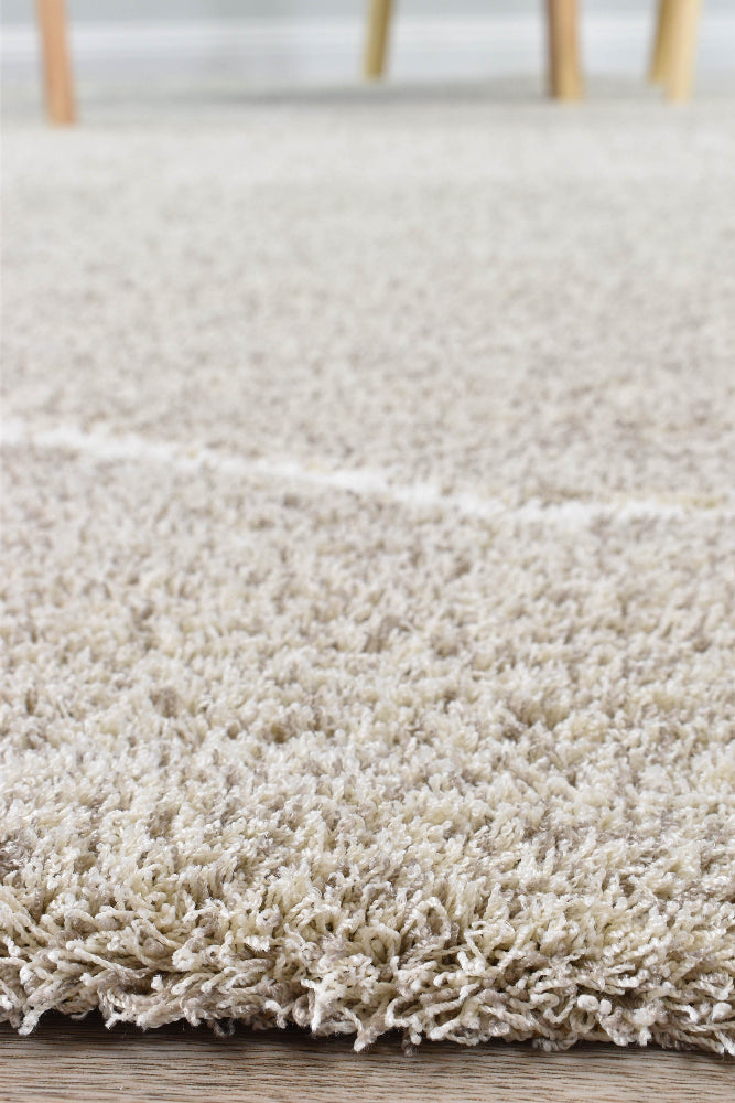 Tango Latte Rug - Turkish-inspired shaggy rug from Treasures of Turkey