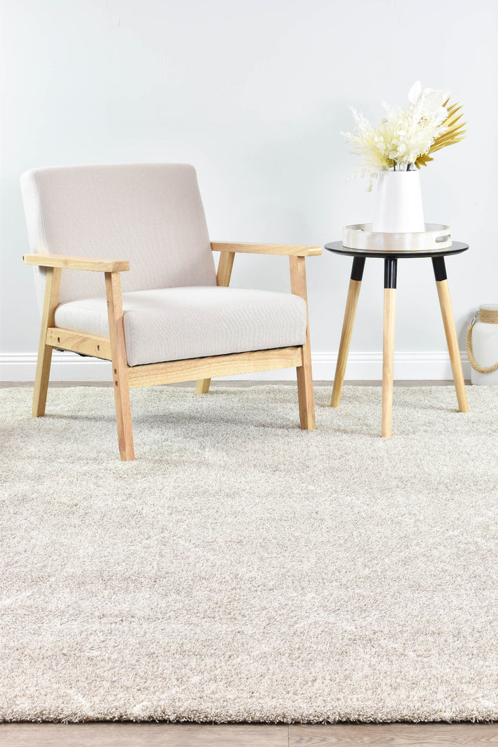 Tango Diamond Latte Rug - Turkish-inspired shaggy rug from Treasures of Turkey
