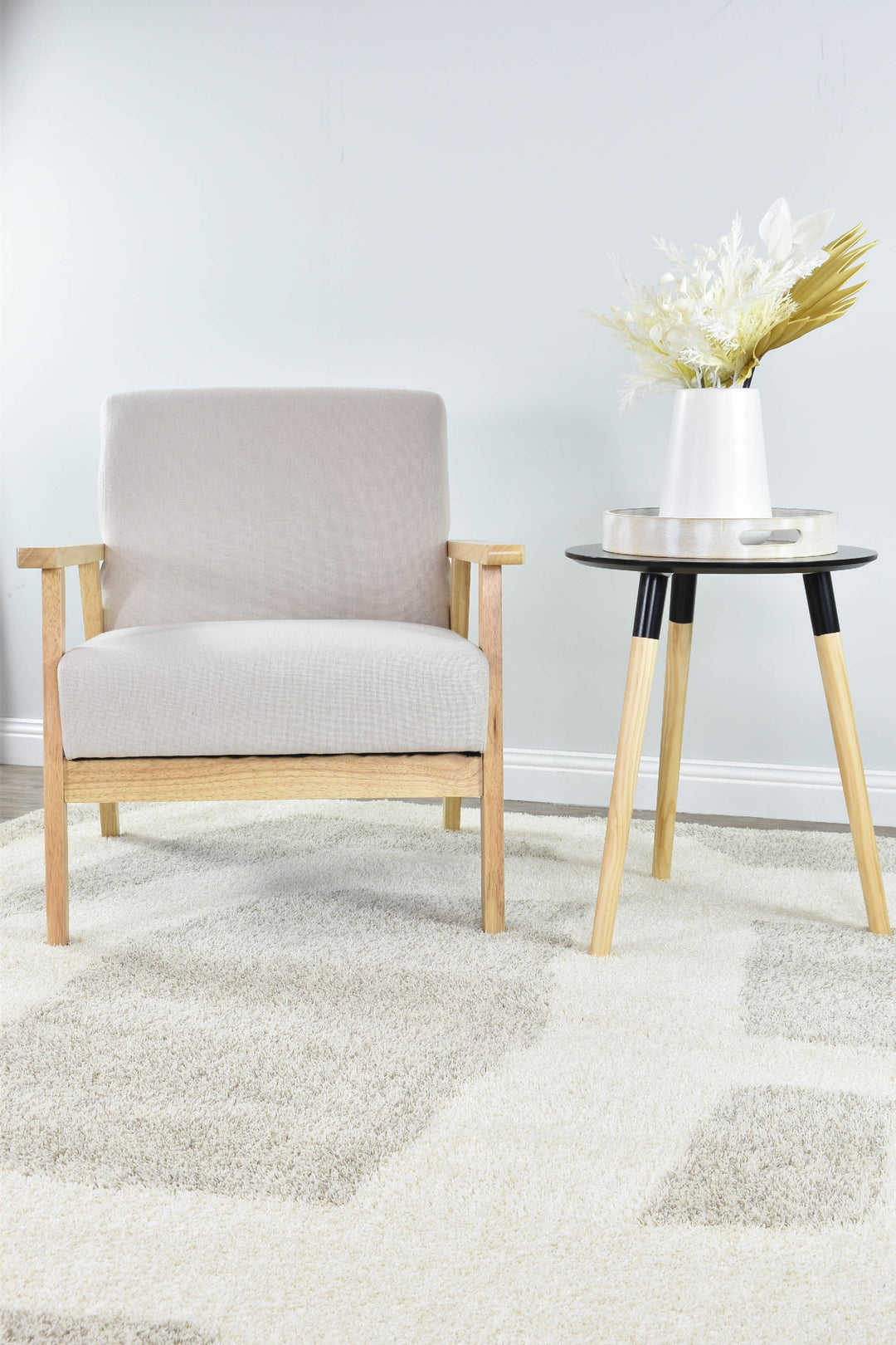 Tango Latte Rug - Turkish-inspired shaggy rug from Treasures of Turkey