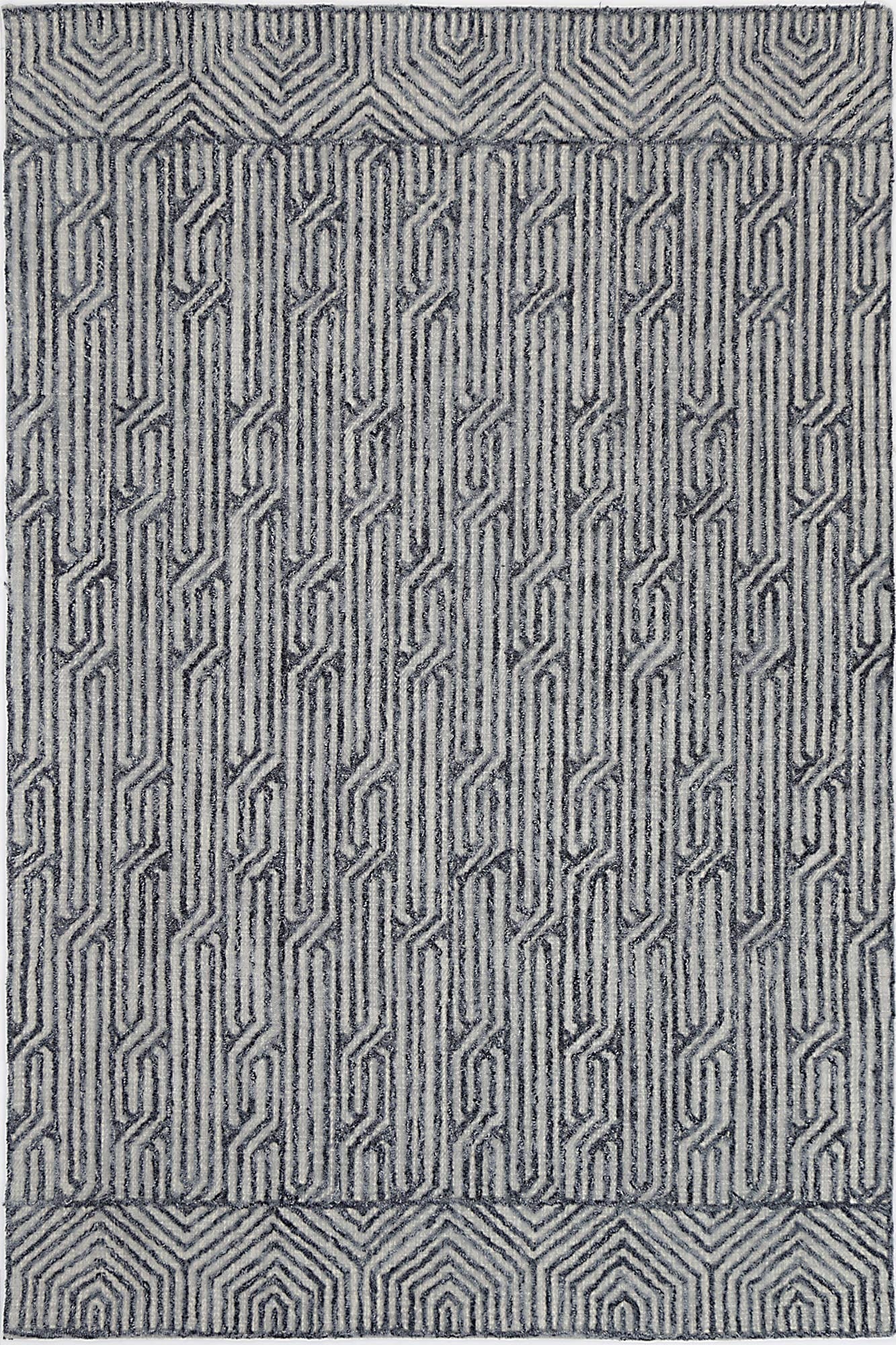 Mirabella Almeria Blue Contemporary Rug.