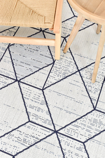 Mirada White Blue Rug 47277-396.