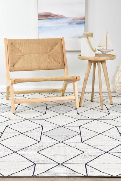 Mirada White Blue Rug 47277-396.