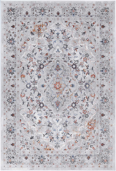 Malo Ava Ivory & Red Traditional Rug.
