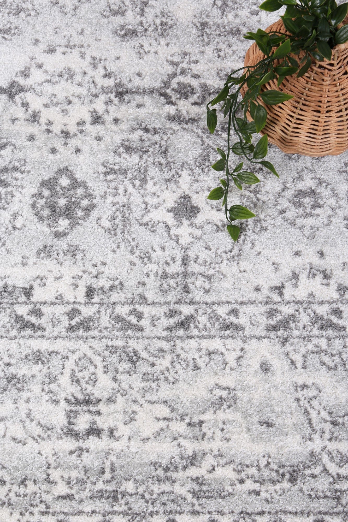 Navana Grey White Ancient Rug Brand Ventures
