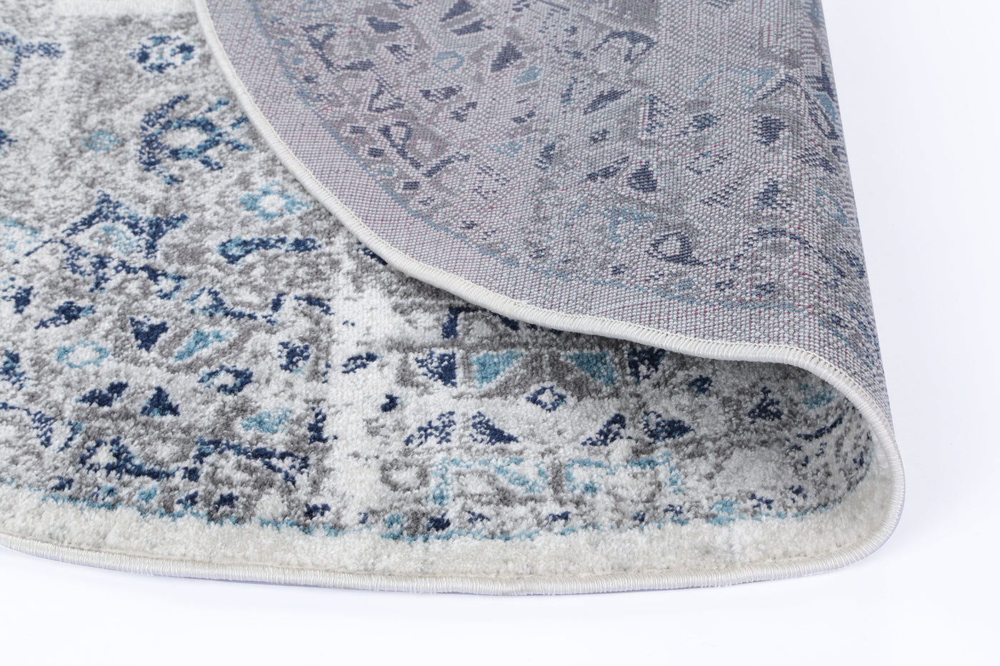 Navana Cream Blue Traditional Rug Brand Ventures