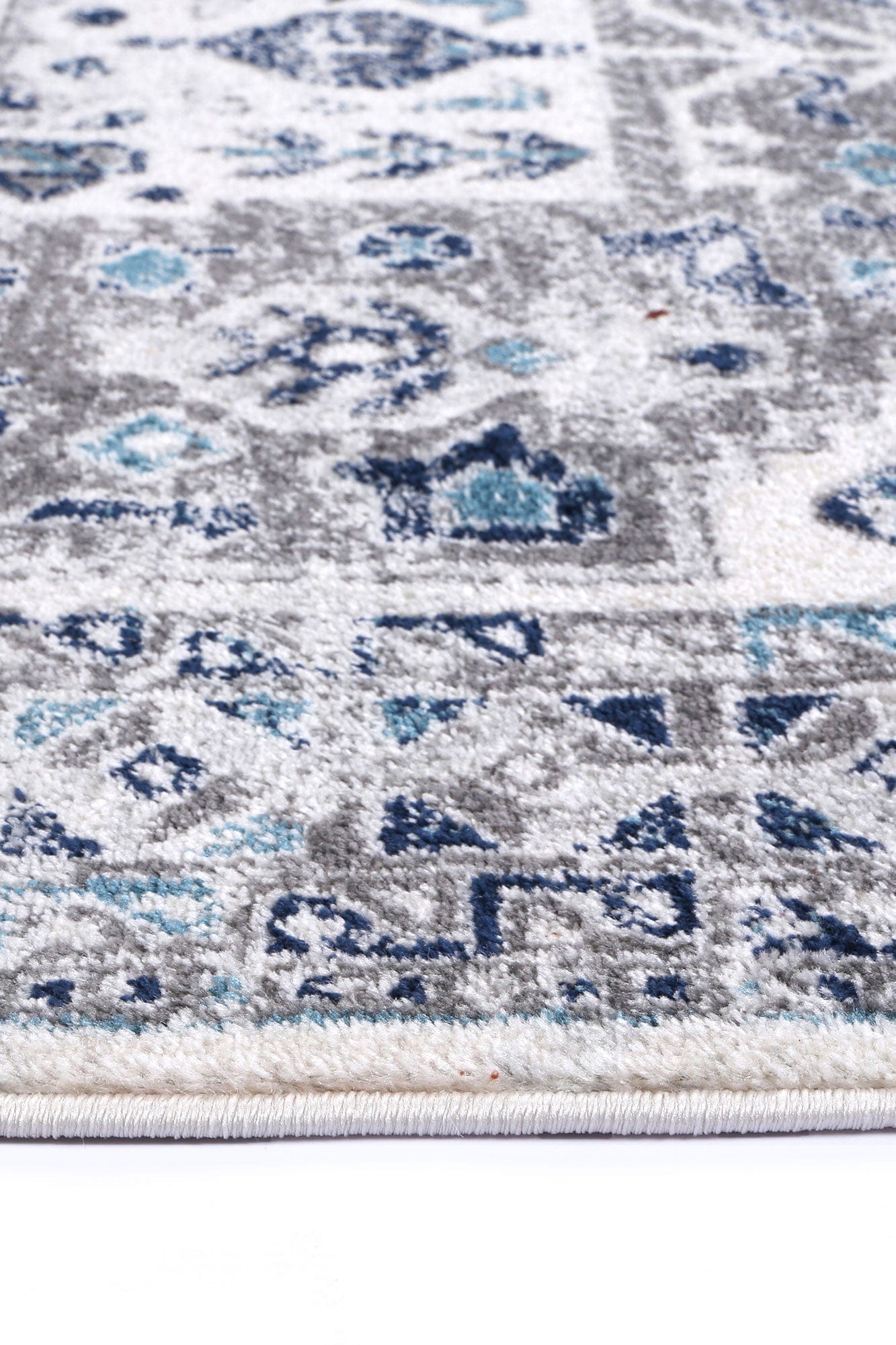 Navana Cream Blue Traditional Rug Brand Ventures