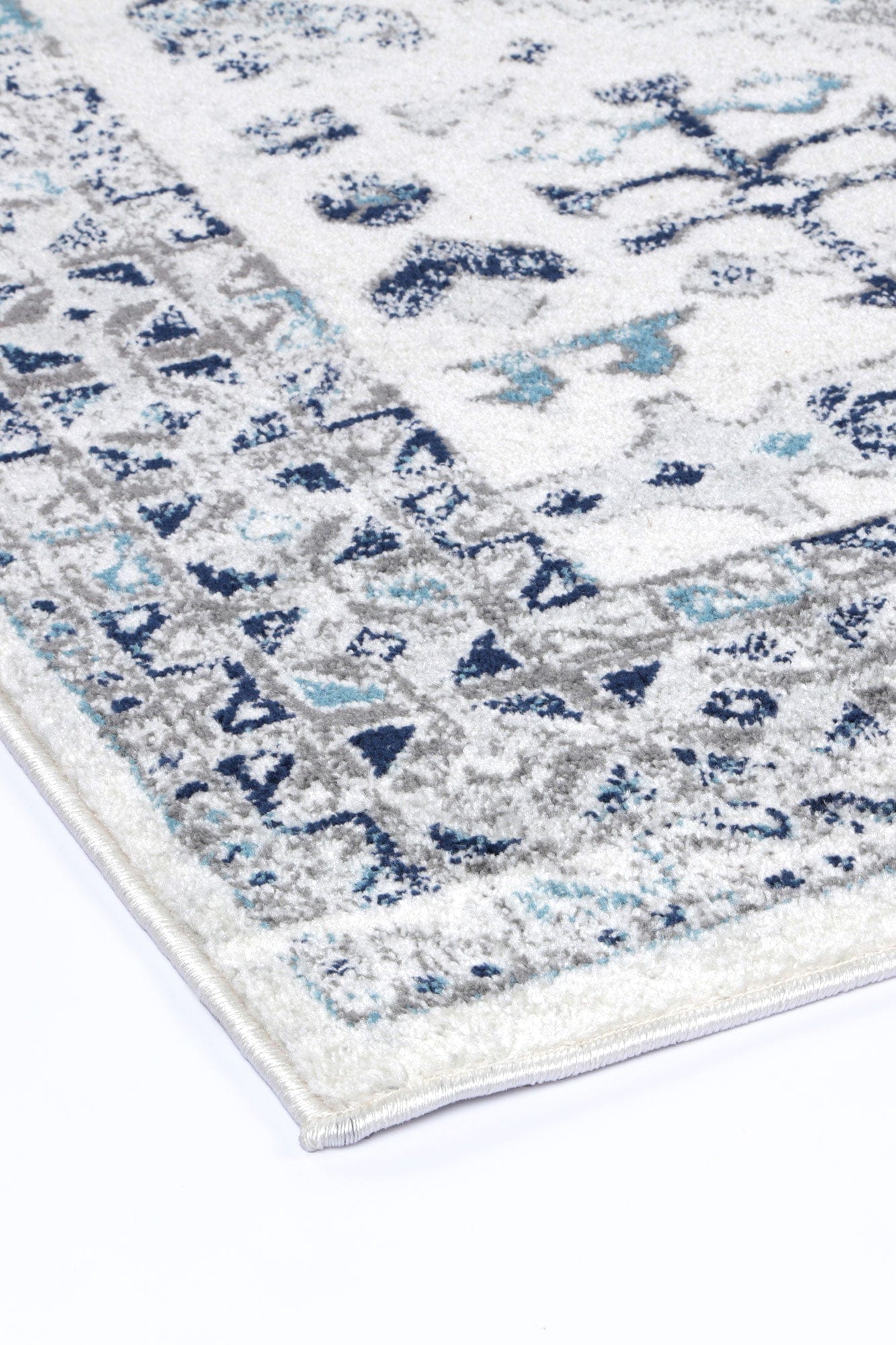 Navana Cream Blue Traditional Rug Brand Ventures