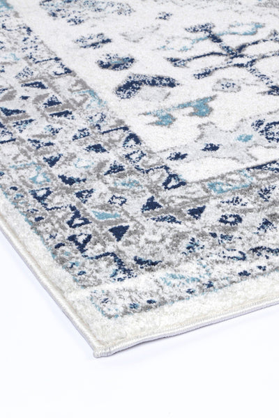 Navana Cream Blue Traditional Rug Brand Ventures