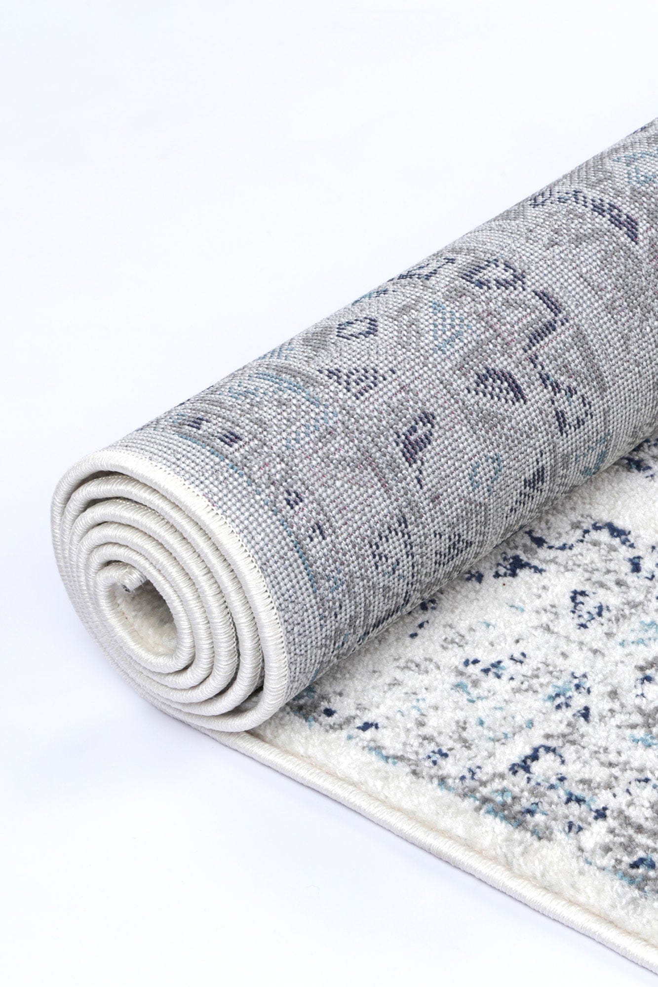 Navana Cream Blue Traditional Rug Brand Ventures