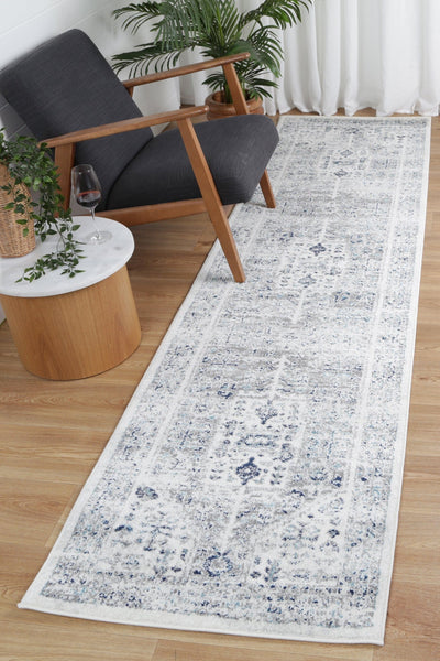 Navana Cream Blue Traditional Rug Brand Ventures