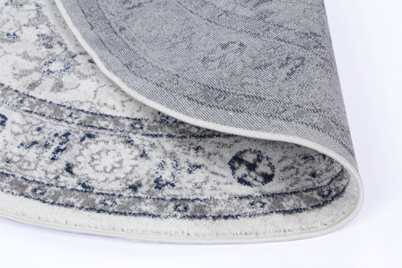 Navana Navy Cream Traditional Rug Brand Ventures