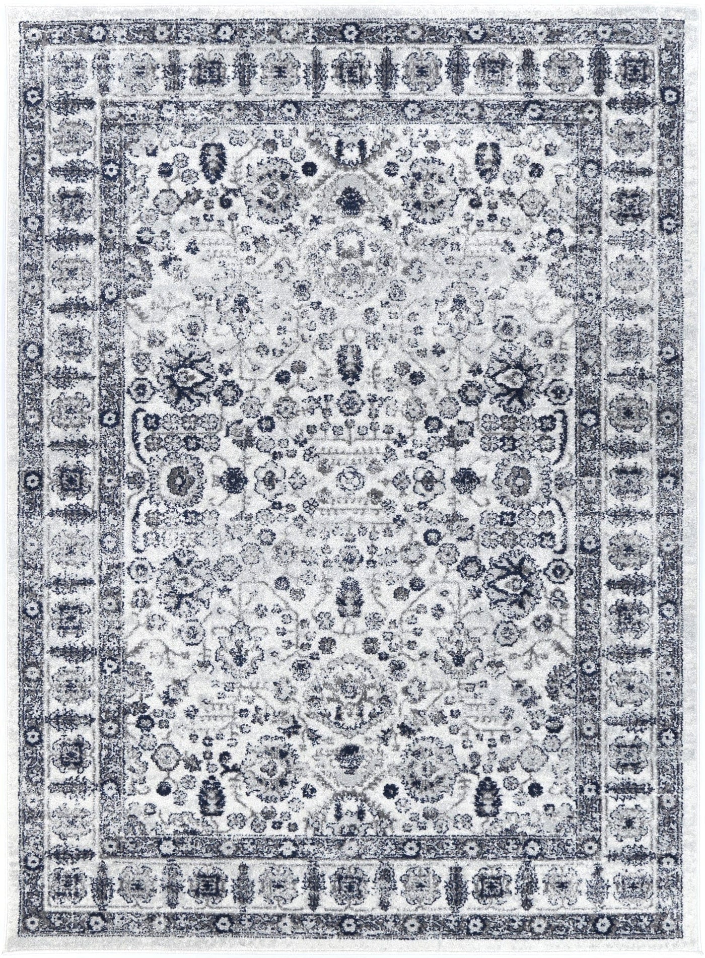Navana Navy Cream Traditional Rug Brand Ventures