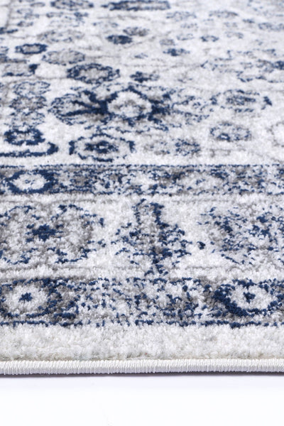 Navana Navy Cream Traditional Rug Brand Ventures