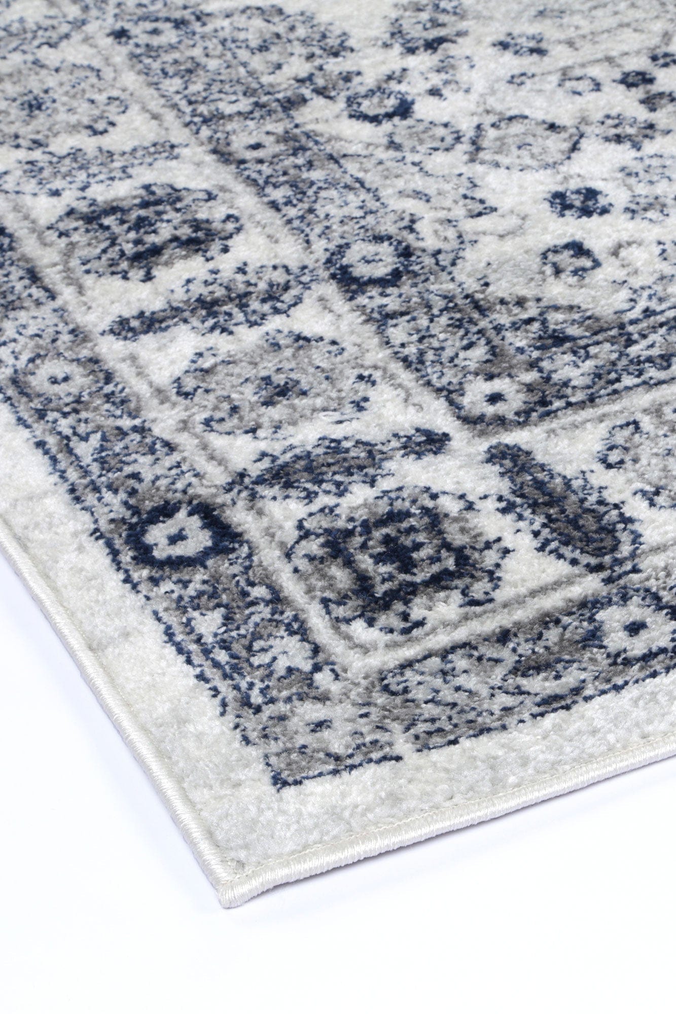 Navana Navy Cream Traditional Rug Brand Ventures