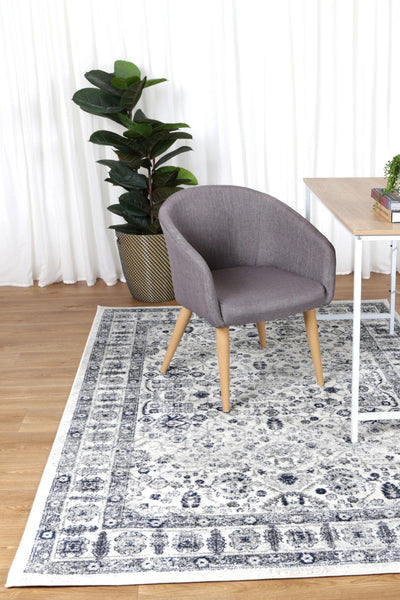 Navana Navy Cream Traditional Rug Brand Ventures