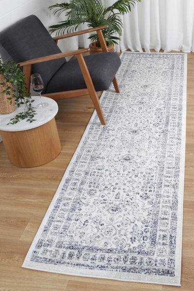 Navana Navy Cream Traditional Rug Brand Ventures