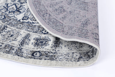 Navana Cream Navy Floral Rug Brand Ventures