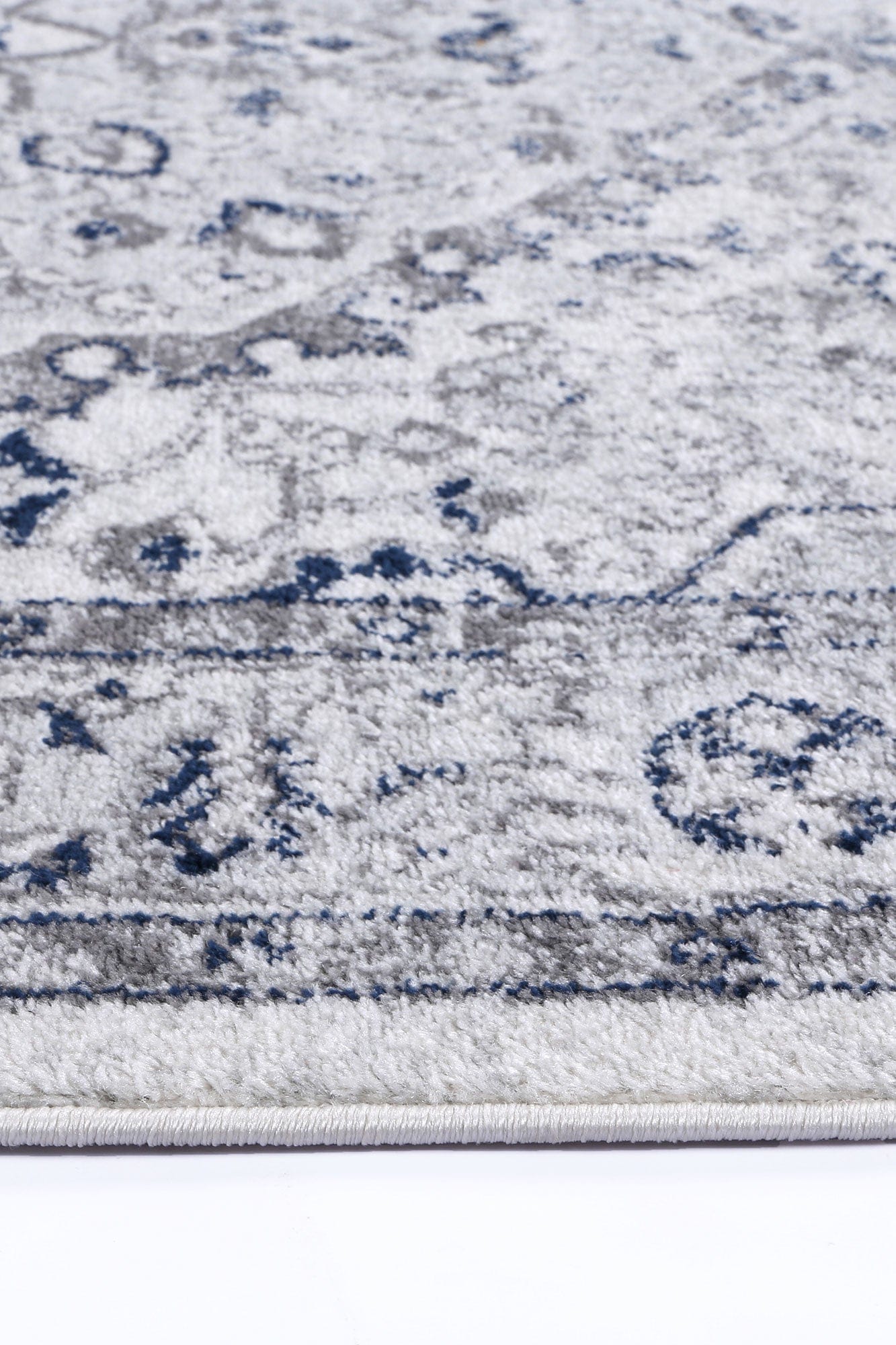 Navana Cream Navy Floral Rug Brand Ventures