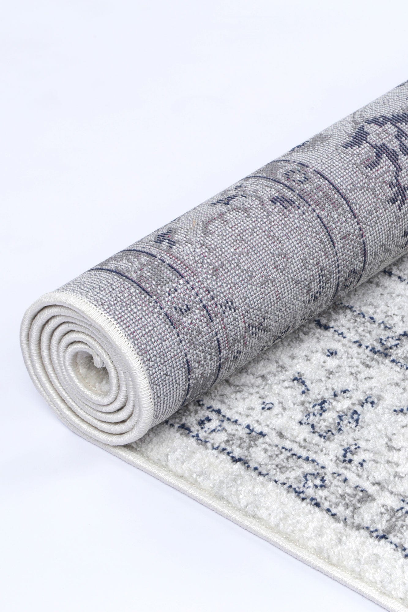 Navana Cream Navy Floral Rug Brand Ventures
