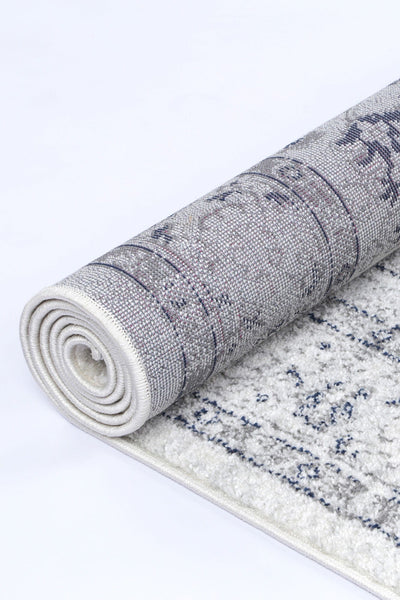 Navana Cream Navy Floral Rug Brand Ventures