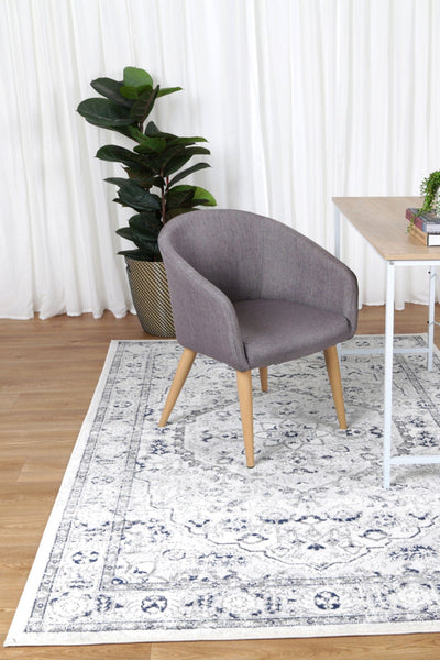 Navana Cream Navy Floral Rug Brand Ventures