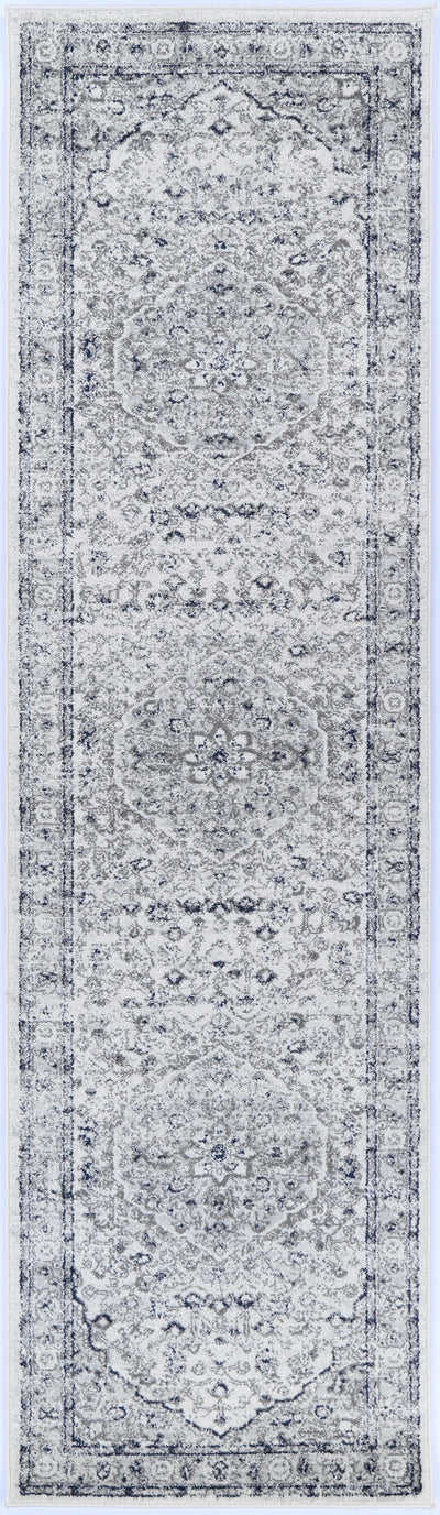 Navana Cream Navy Floral Rug Brand Ventures