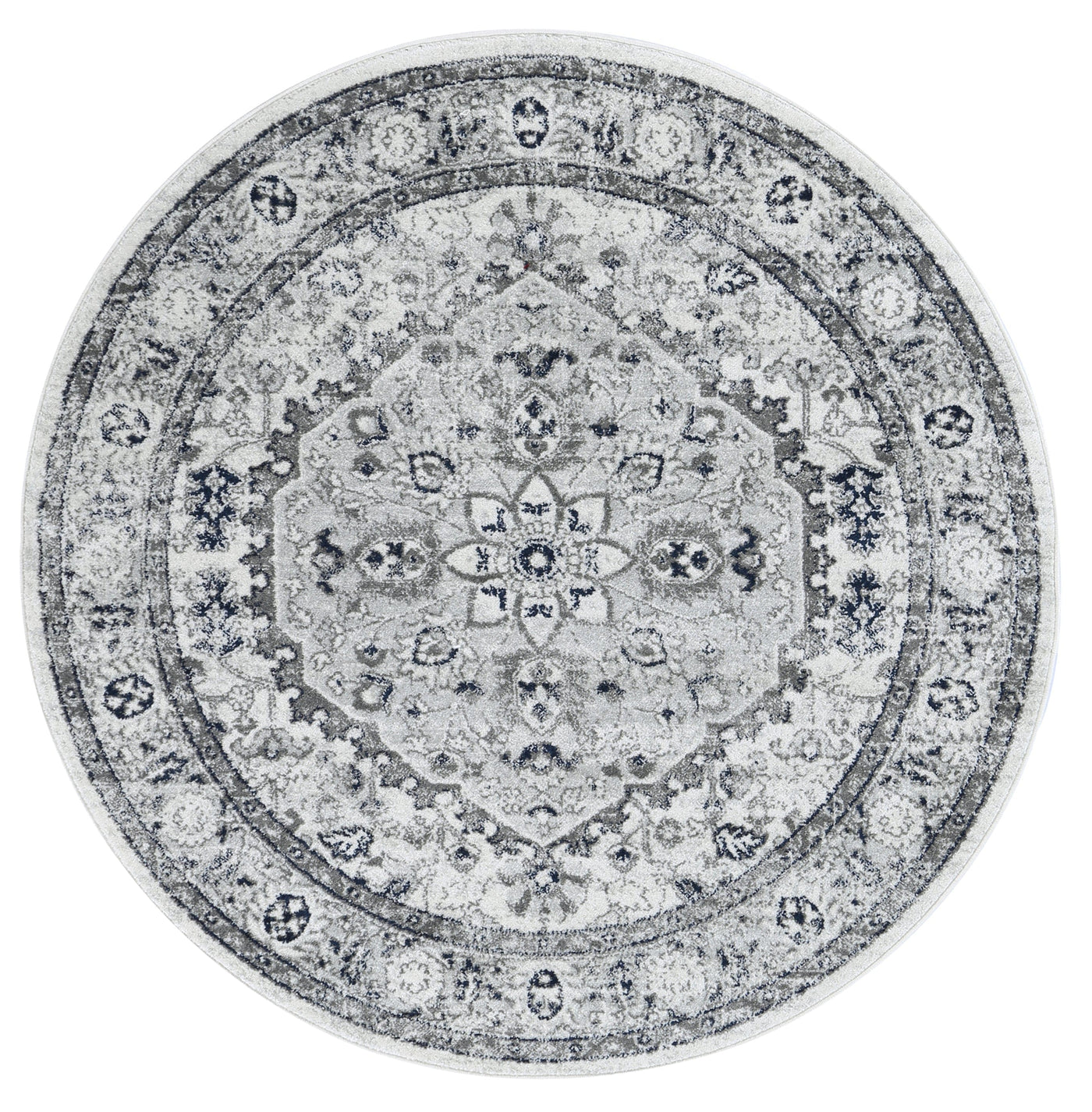 Navana Cream Navy Floral Rug Brand Ventures