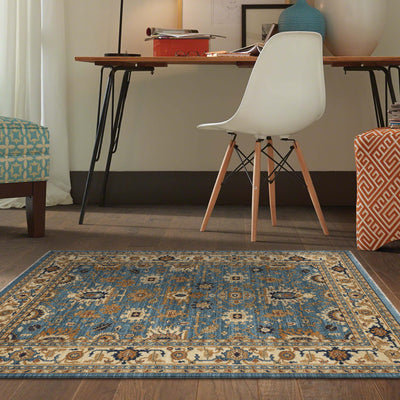 Persian Blue Aztec Saray Rugs