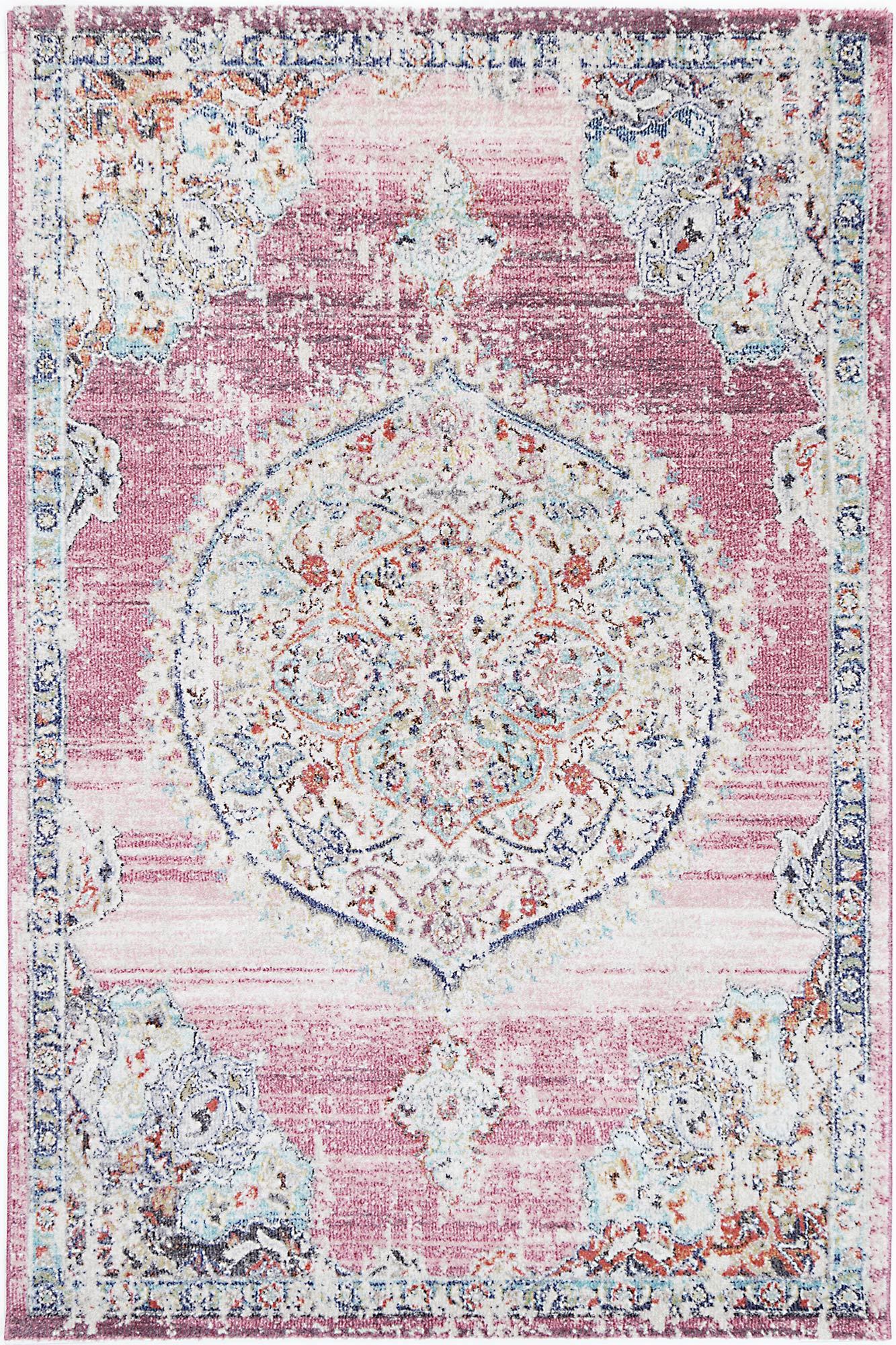 Konya Medalion Transitional Blush Rug Brand Ventures