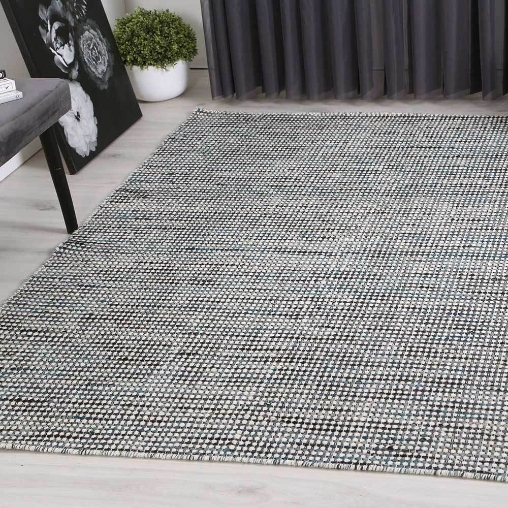 Zenno Teal Blue Rug Brand Ventures