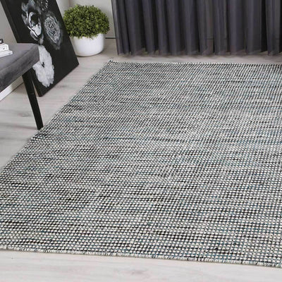 Zenno Teal Blue Rug Brand Ventures