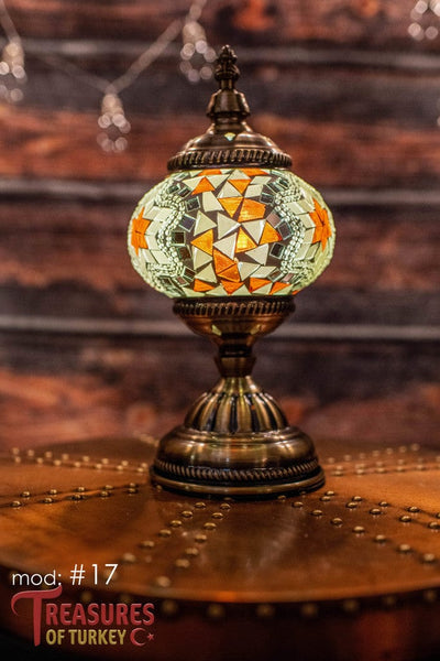 Handmade Turkish Mosaic Lamps - Unique Pre-made Pieces of Art (M).