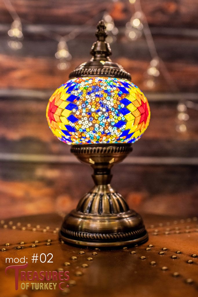 Handmade Turkish Mosaic Lamps - Unique Pre-made Pieces of Art (M).