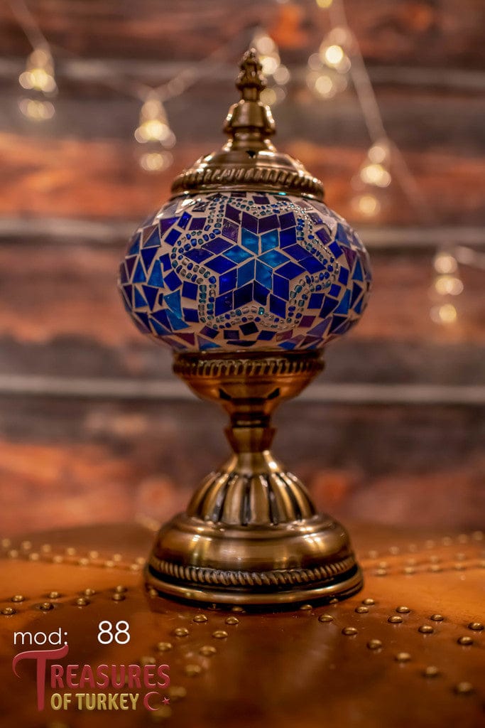 Handmade Turkish Mosaic Lamps - Unique Pre-made Pieces of Art (M).