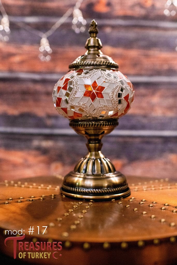 Handmade Turkish Mosaic Lamps - Unique Pre-made Pieces of Art (M).