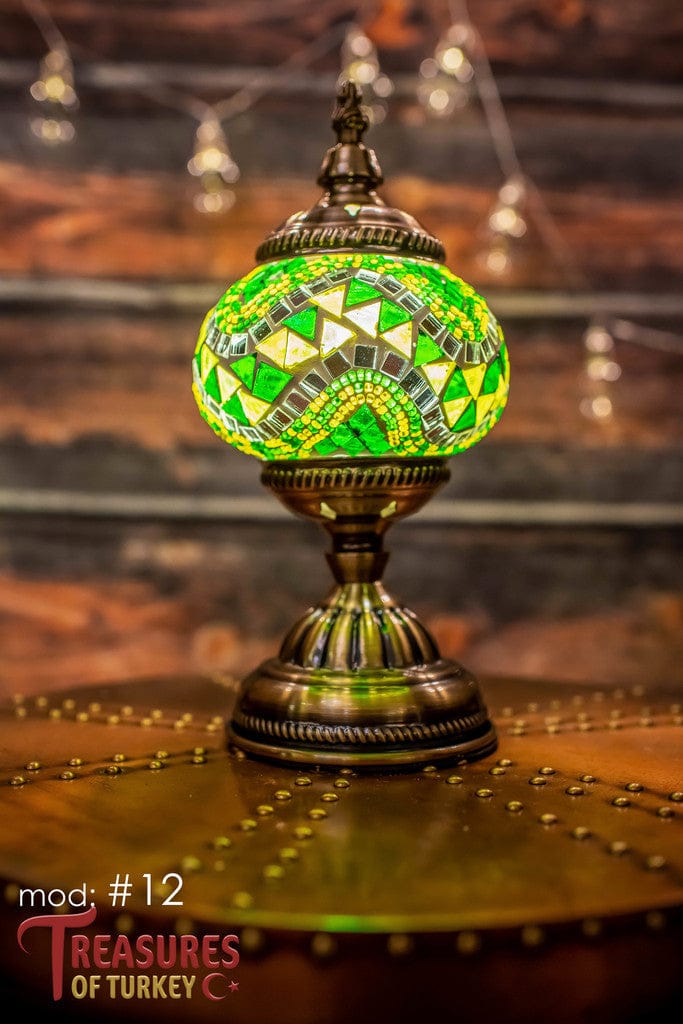 Handmade Turkish Mosaic Lamps - Unique Pre-made Pieces of Art (M).