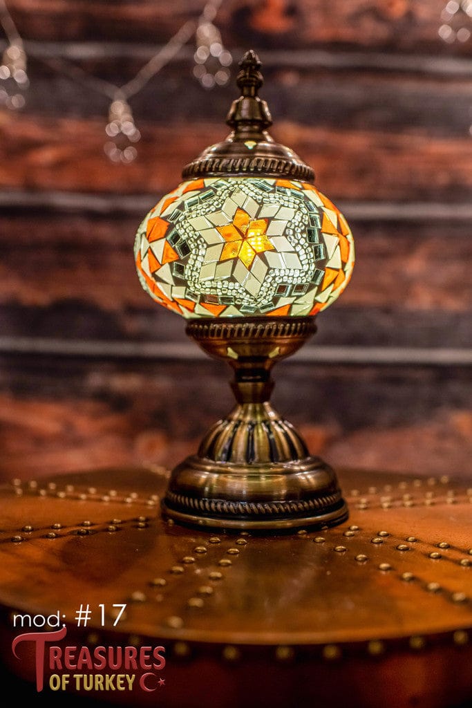 Handmade Turkish Mosaic Lamps - Unique Pre-made Pieces of Art (M).