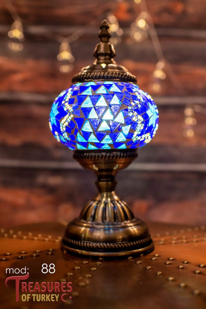 Handmade Turkish Mosaic Lamps - Unique Pre-made Pieces of Art (M).